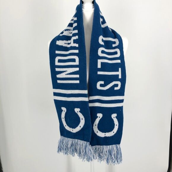 NFL Indianapolis Colts Knit Fringe Scarf‎ - Picture 1 of 3